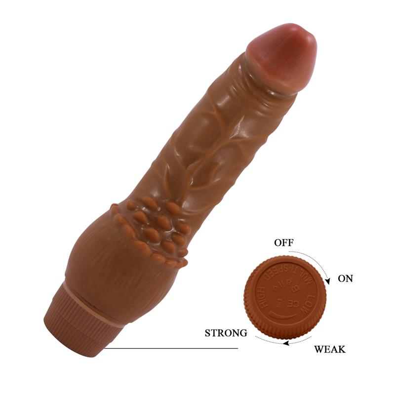 Baile - Barbara Vibrador Realístico 19.5 Cm Mulato
