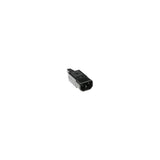 Clavija C14 Macho, Negro Recto, Con Terminales De Tornillo Y  Con Homologaciones