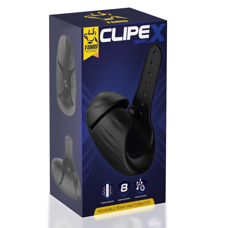 Clipex Masturbador Masculino Ajustable Con Sistema De Clip Silicona Premium Usb Magnético