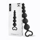 Clyde Plug Anal Con Bolas Con Aro De Fácil Extracción Silicona Negro