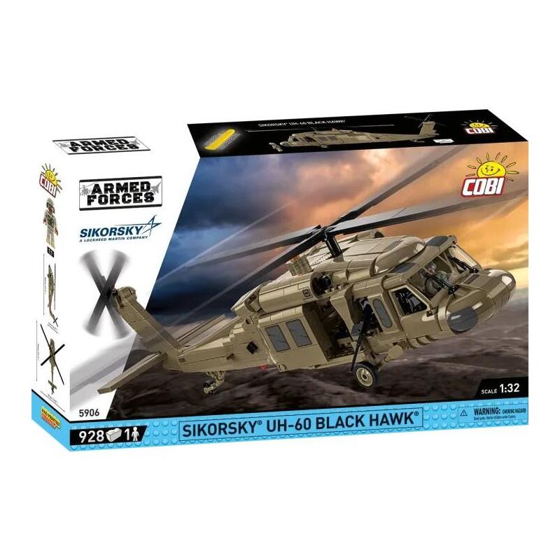 Cobi Sikorsky Uh-60 Black Hawk, Juguete De Construcción Escala 1:48 Cobi-5906