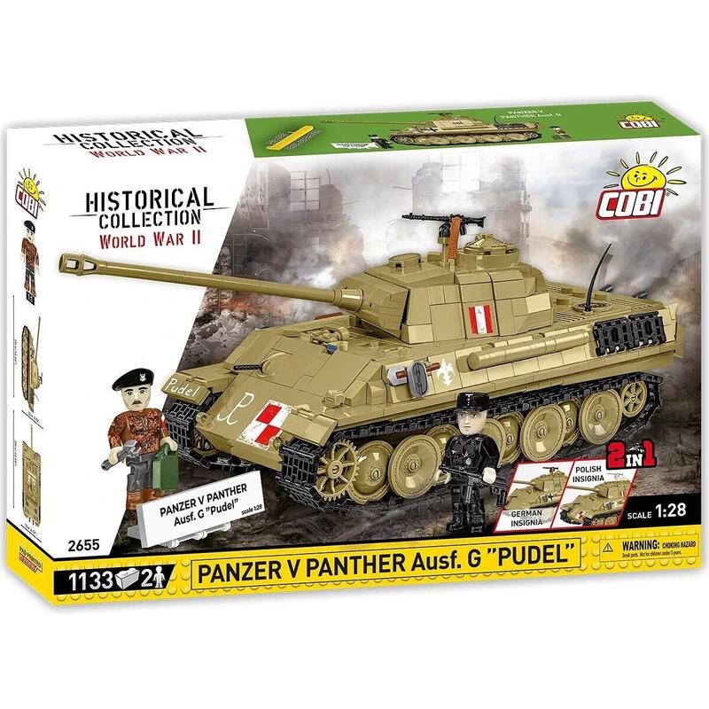 Cobi Panzer V Panther Ausf. G "Pudel", Juguete De Construcción Escala 1:28 Cobi-2655