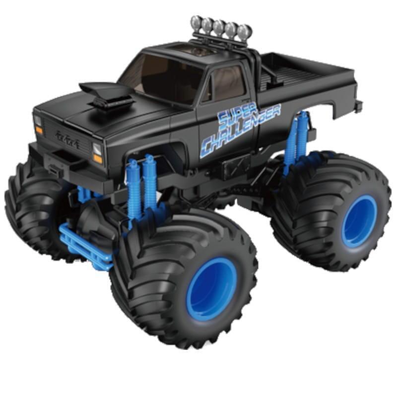 Coche Rc Eléctrico  Super Big Wheels Racing Car Dl16a01-1 1/16 Azul