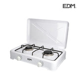 Cocina De Gas Esmaltada 2 Fuegos 46x30x12cm Edm