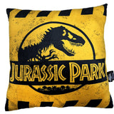 Cojin Cuadrado 45x45cm Envasado Vacio Caution Logo Jurassic Park
