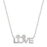 Colgante Love Minnie Disney Plata