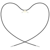 Colgante Xiaomi Smart Band 8 Adaptador Metálico Dorado Y Collar Negro