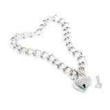 Collar Con Candado Color Plata