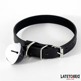Collar Con Cascabel Ajustable Negro