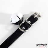 Collar Con Cascabel Ajustable Negro