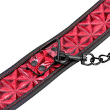 Collar Con Correa Ajustable Diamond Cuero Vegano