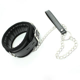 Collar Con Correa Interior Acolchado Negro