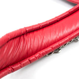 Collar Con Correa Interior Acolchado Negro/Rojo