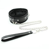 Collar Con Correa Interior Acolchado Negro