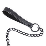 Collar Con Correa Negro