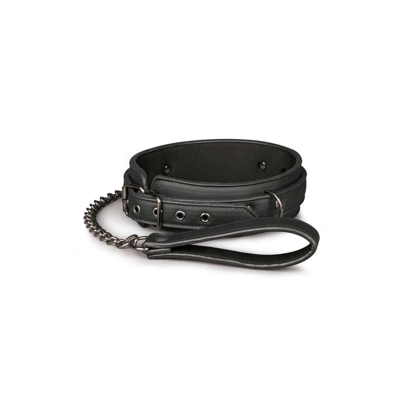 Collar Con Correa Negro