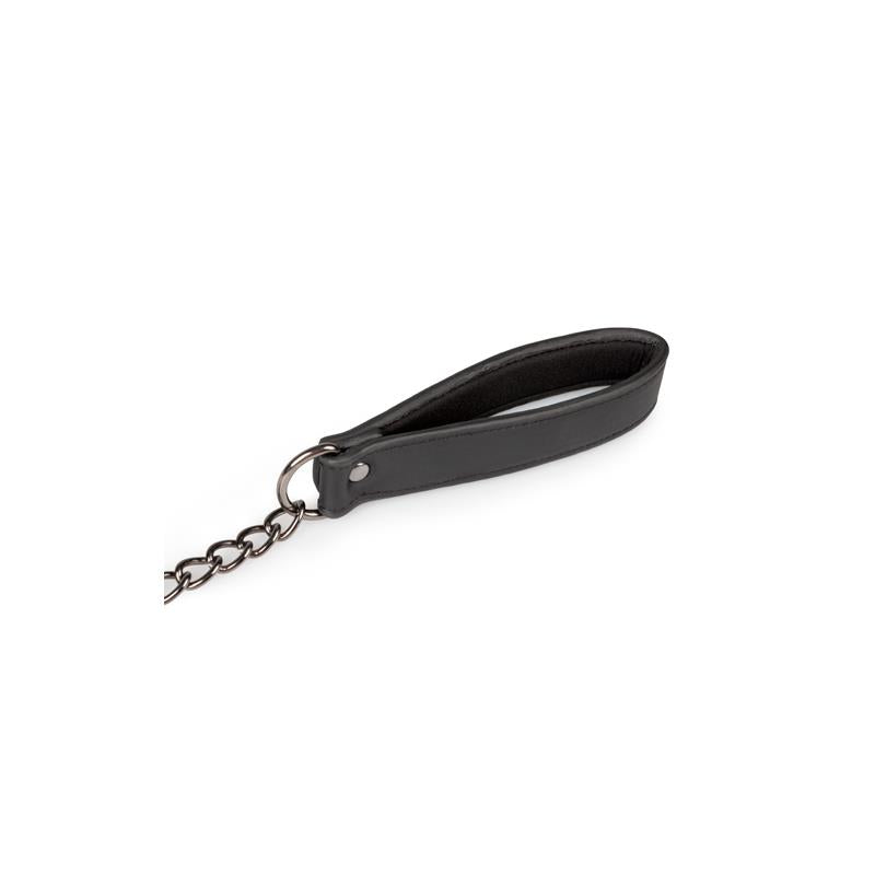 Collar Con Correa Negro