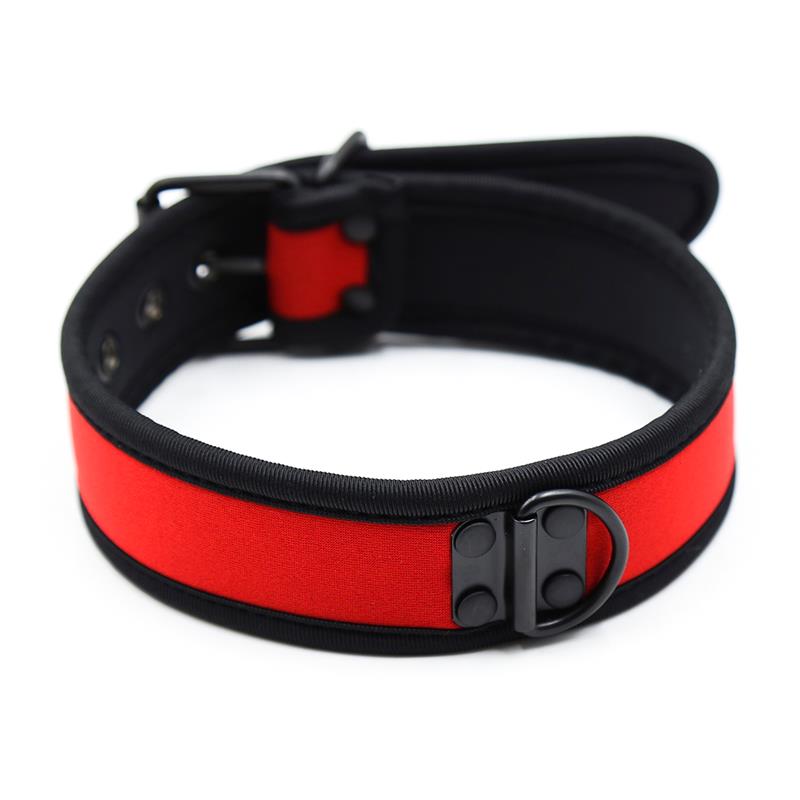 Collar De Neopreno Ajustable Rojo