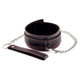 Collar Y Correa  Bondage Negro