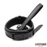 Collar Y Correa Neopreno Negro