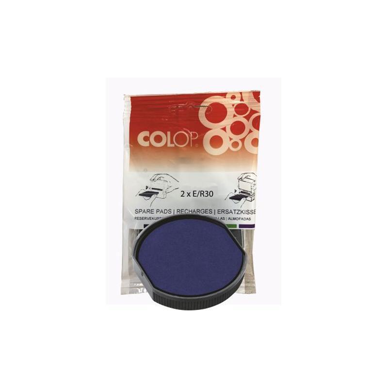 Colop Almohadilla E/R30 Azul Blister -2u-
