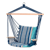 Columpio Con Reposabrazos De Madera. Medida 53x100cm Color A Rayas