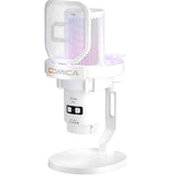 Comica Ejoy Uni Pro(D) Micrófono Inalámbrico De Condensador Cardioide Rgb Blanco