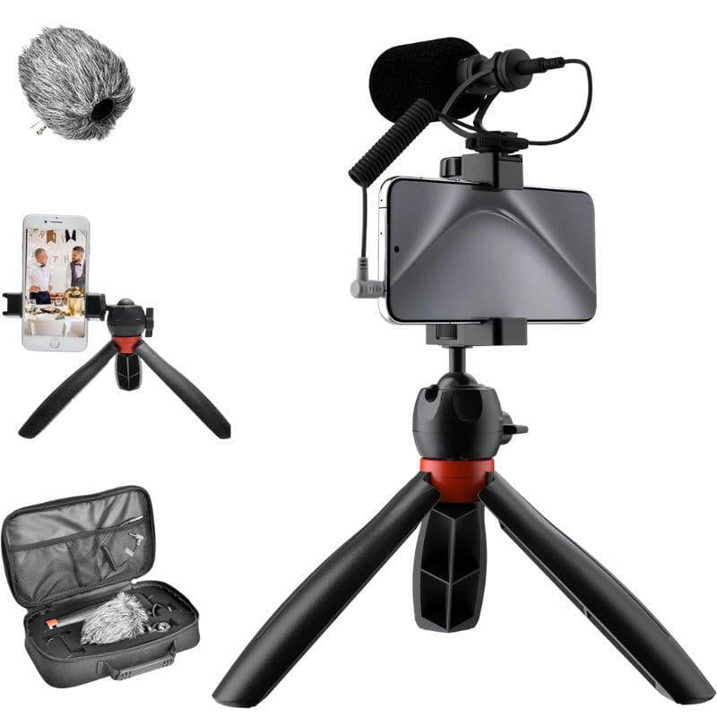Comica Vm10-K2 Pro Trípode Con Micrófono - Kit De Video Para Smartphones