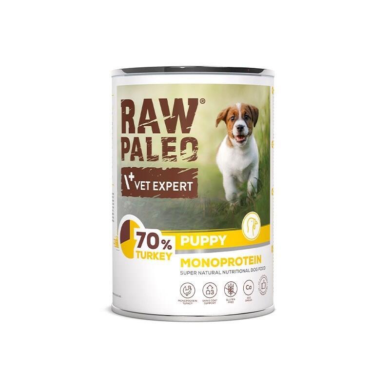 Comida Húmeda Para Cachorros  Raw Paleo Puppy Monoprotein Pavo  400 G