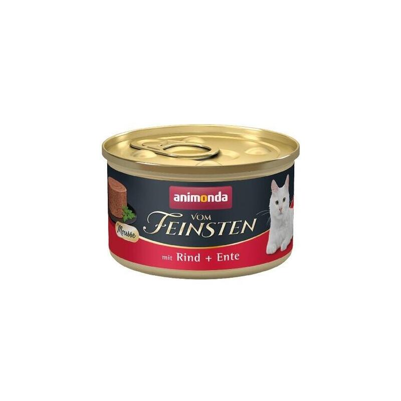 Comida Húmeda Para Gatos Animonda Vom Feinsten Musa Ternera Y Pato  85 G