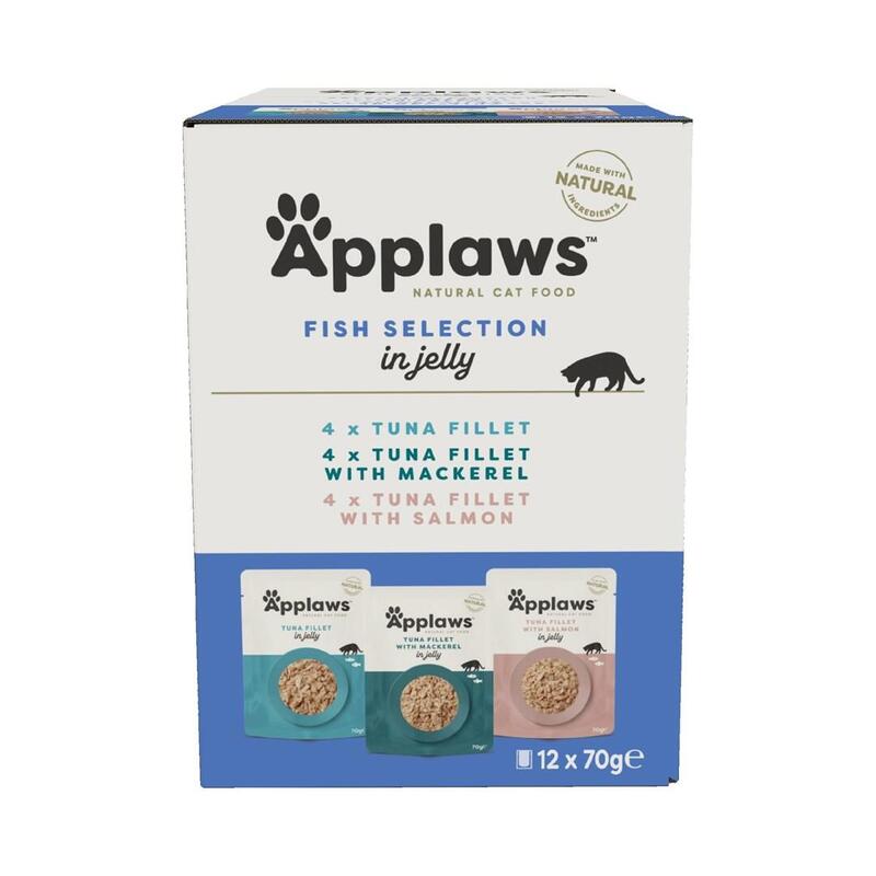 Comida Húmeda Para Gatos Applaws Fish Selection Multipack In Broth  12x70g