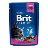 Comida Húmeda Para Gatos Brit Premium Pollo Y Pavo  100 G