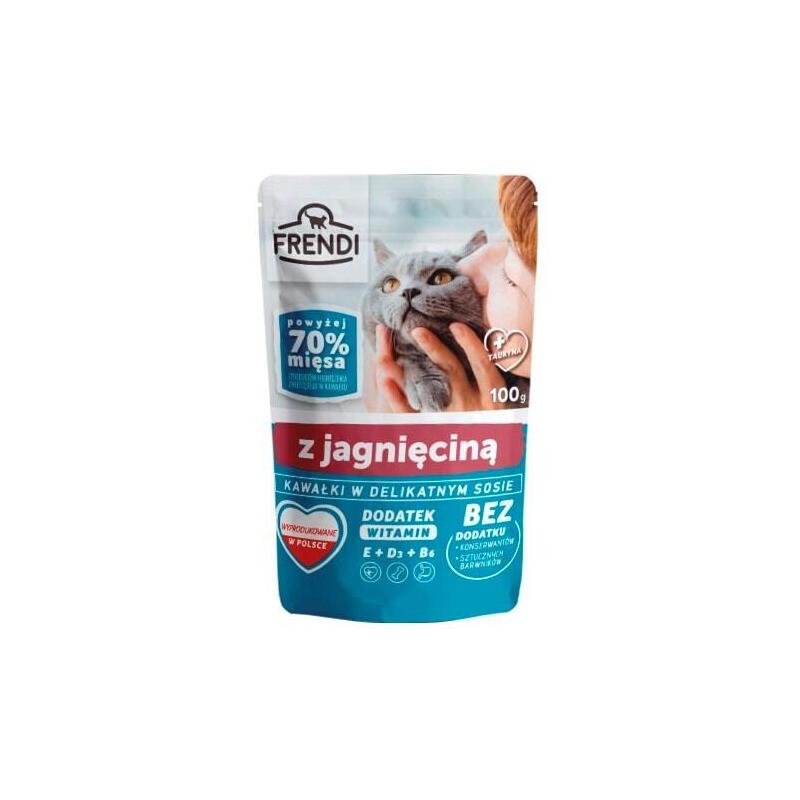 Comida Húmeda Para Gatos  Frendi Trozos En Salsa De Cordero  100 G