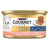 Comida Húmeda Para Gatos Purina Gourmet Gold Mousse With Salmon  85g