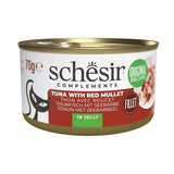 Comida Húmeda Para Gatos Schesir Complements Tuna With Red Mullet In Jelly  70g