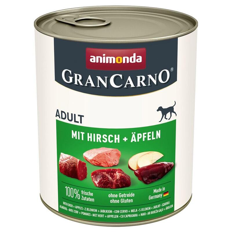 Comida Húmeda Para Perros Animonda Grancarno Adult Deer And Apple  800g