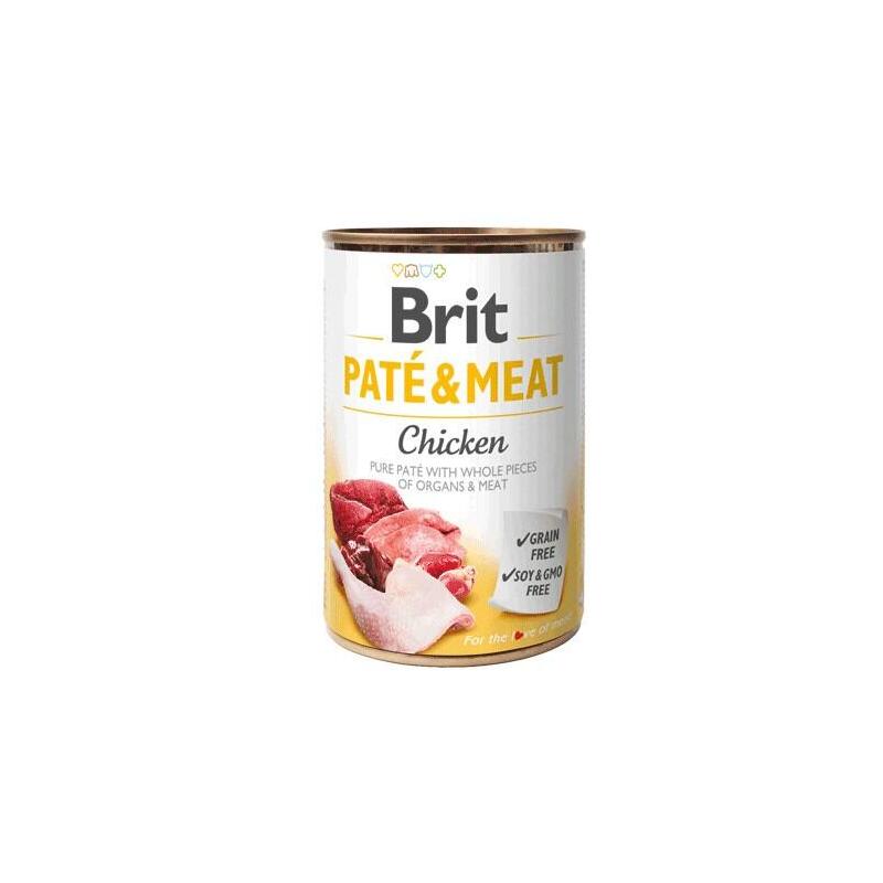 Comida Húmeda Para Perros  Brit Paté & Meat Con Pollo  400g