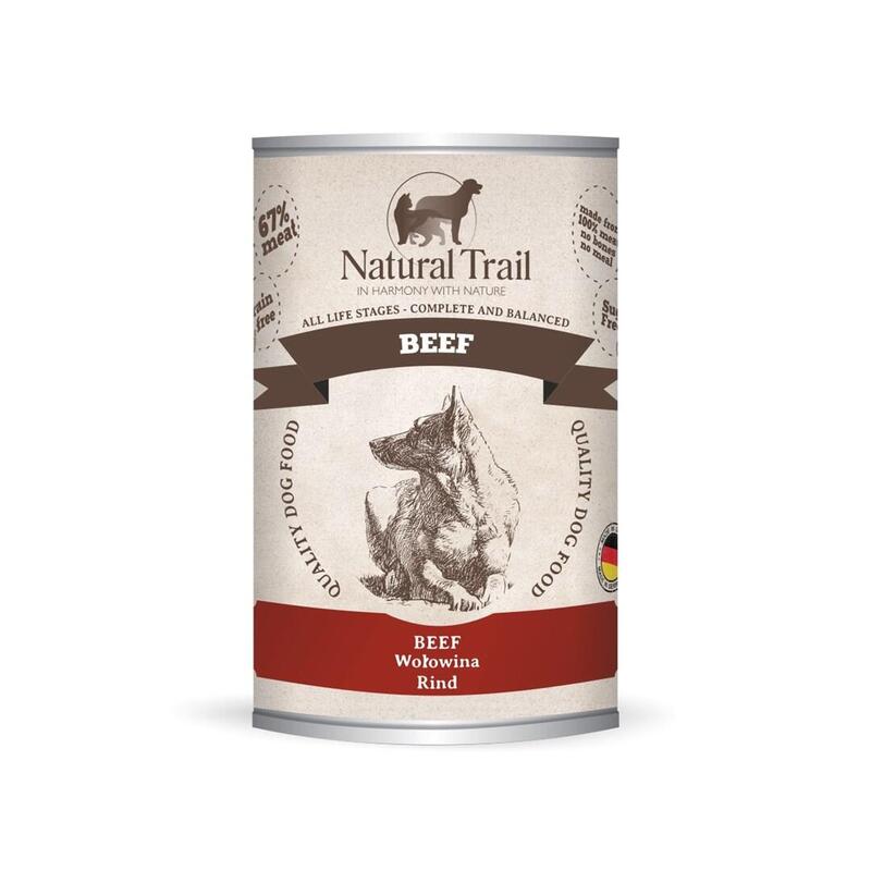 Comida Húmeda Para Perros Natural Trail Ternera  400 G
