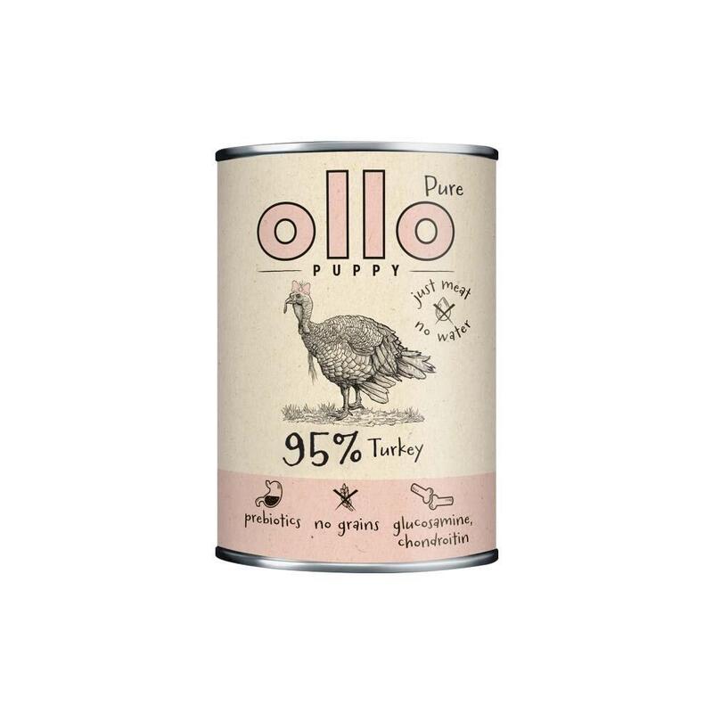 Comida Húmeda Para Perros Ollo Puppy Pure Pavo  850 G