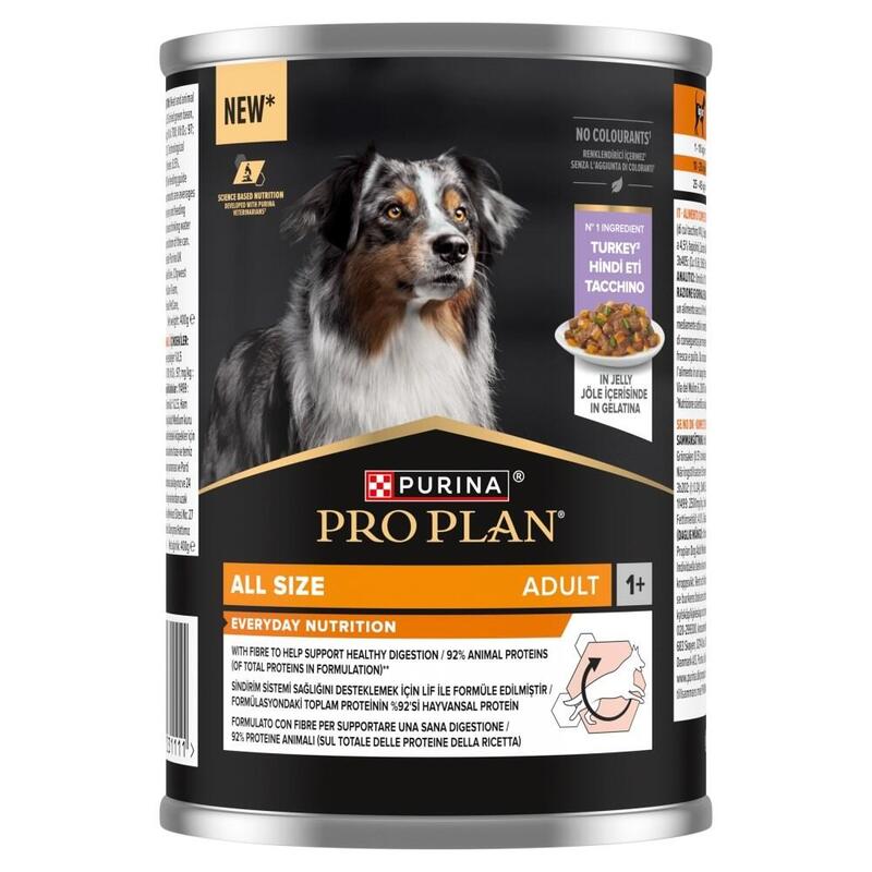 Comida Húmeda Para Perros Purina Pro Plan Everyday Nutrition All Size Adult Turkey In Jelly  400g