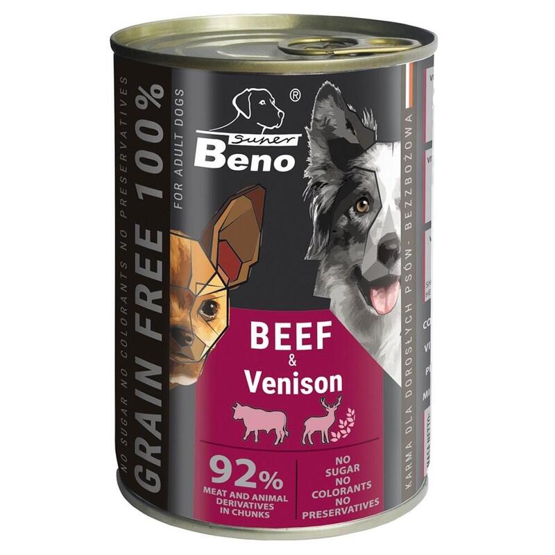 Comida Húmeda Para Perros  Super Beno Beef With Venison  415g
