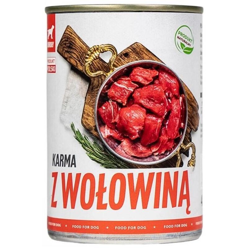 Comida Húmeda Para Perros Tuf Tuf Beef Food  800 G