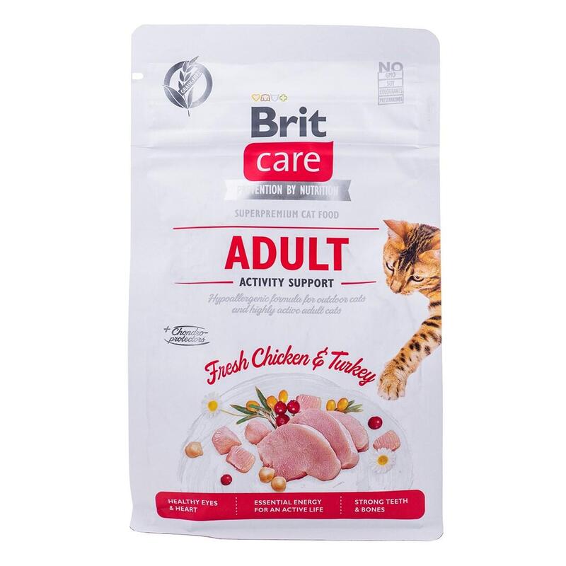 Comida Seca Para Gatos Brit Care Grain Free Activity Support Adult  400 G
