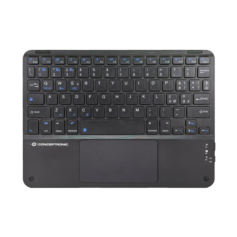 Conceptronic 10" Wireless Teclado Bt5.4 Layout It Negro