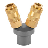 Conector Aire Comprimido De Latón Tipo Y, Rosca Hembra ¼ Pulg