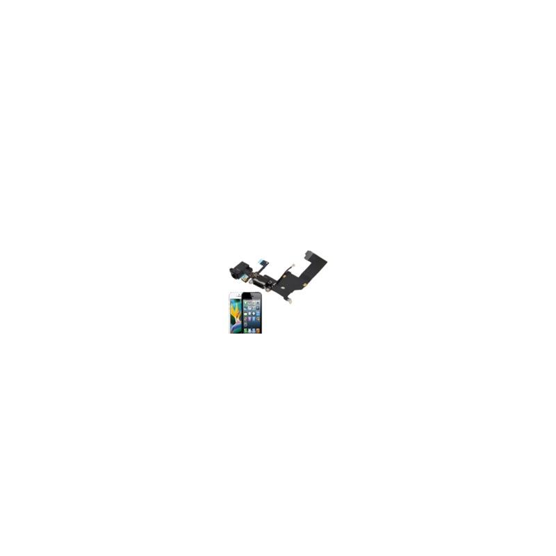 Conector Audio Y Carga Reemplazo Iphone 5 Negro