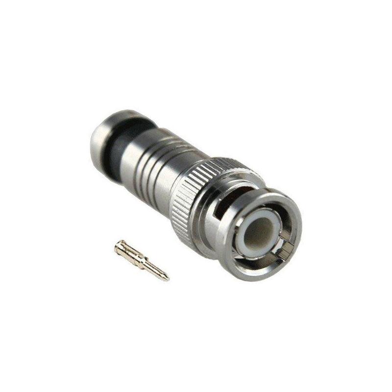 Conector Bnc Macho De Compresion Cable Coaxial Rg59