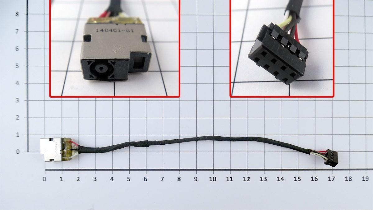 Conector Dc Jack Con Cable Para Portátil Hp 250 G3 14-D000 14-D100 15-D000 15-D100 747116-001