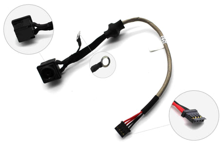 Conector Dc Jack Con Cable Para Portátil Sony Vaio Vpcf11 Vpcf132Fx/H Vpc-F132Fx/H Vpcf134Fx Vpc-F134Fx