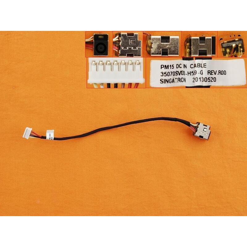 Conector Dc Jack Para Portátil Hp 2000 Compaq Cq57 7 Pins